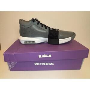 Nike Lebron Witness 8 Mens Size 12.5 Cool Grey Black Basketball Shoes FB2239 004